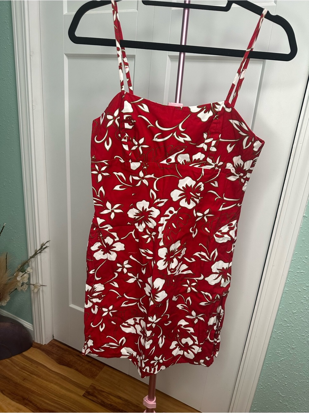 The Hawaiian Original Red and white Spaghetti-Strap Dress size XS